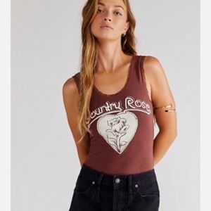 NWT $48 FREE PEOPLE Country Rose Lace Top size Large